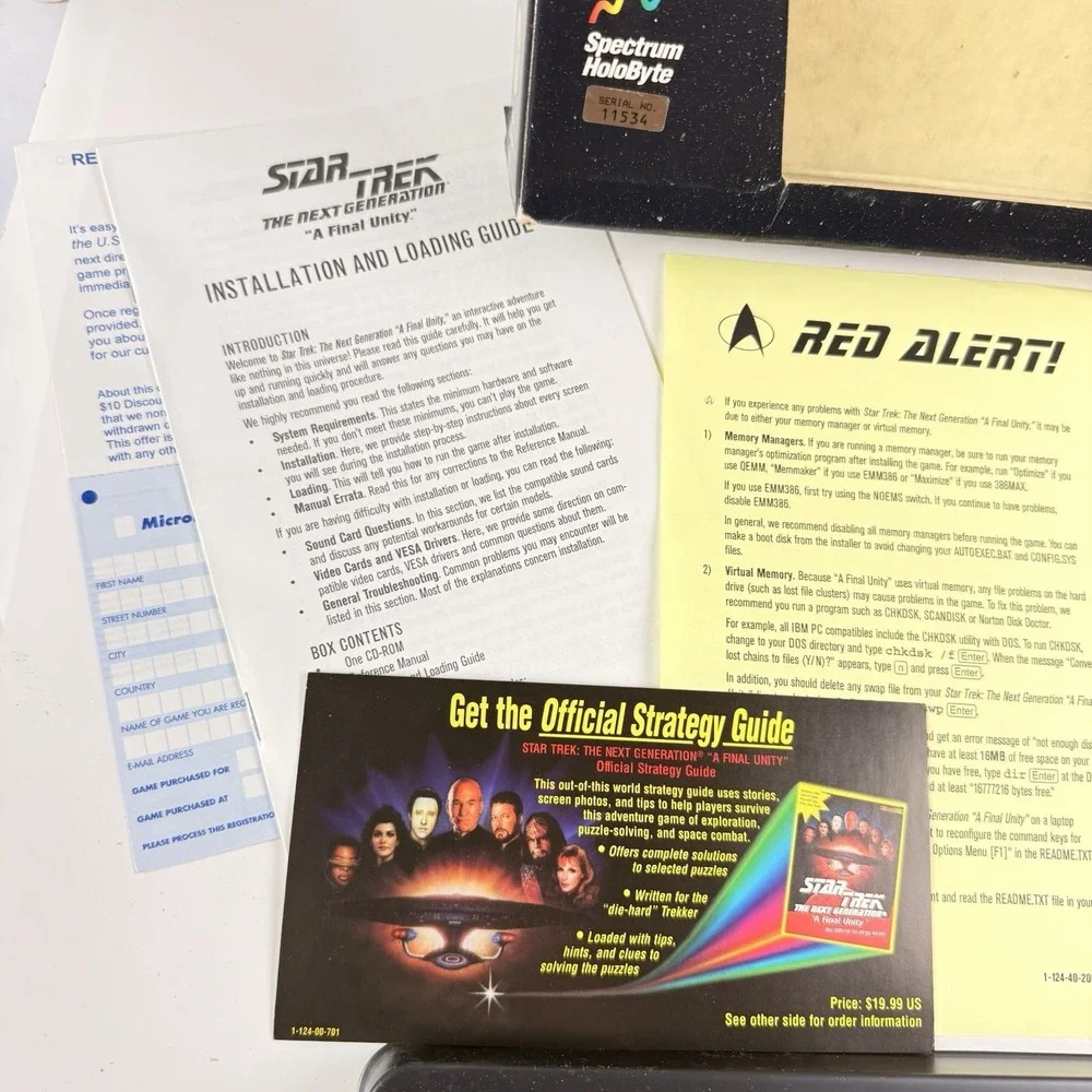 Star Trek The Next Generation A Final Unity Collector's Edition PC Game 1995